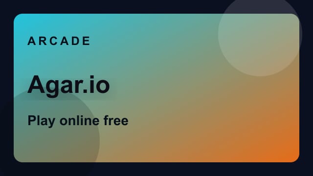 Agar.io game thumbnail