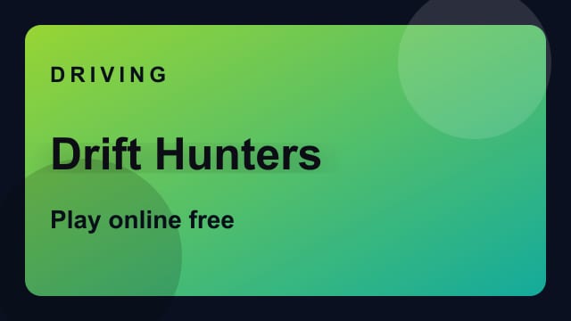 Drift Hunters game thumbnail