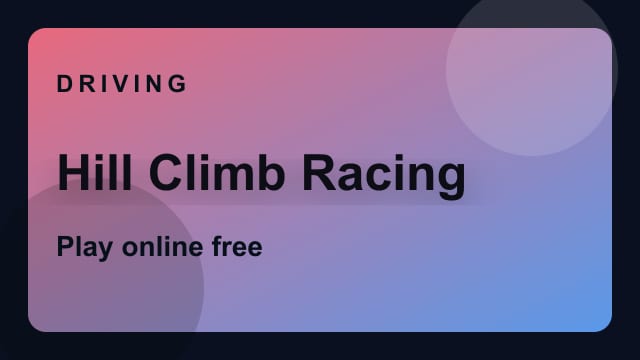 Hill Climb Racing game thumbnail