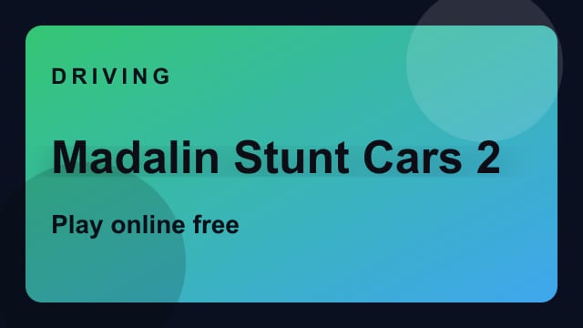 Madalin Stunt Cars 2 game thumbnail