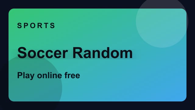 Soccer Random game thumbnail