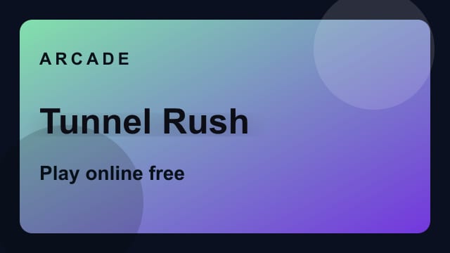 Tunnel Rush game thumbnail