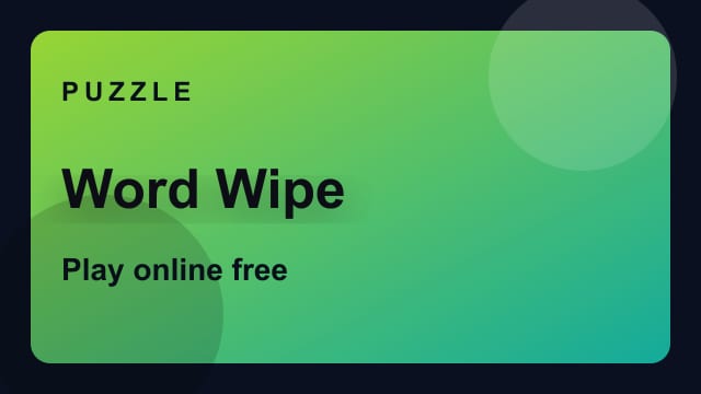 Word Wipe game thumbnail